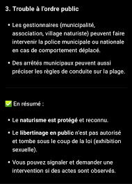 La plage naturistes du Cap d'Agde les règles